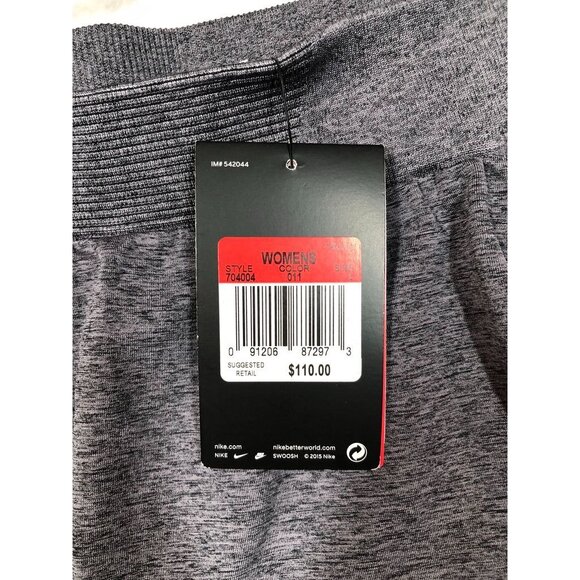 Nike Pro Hyperwarm Limitless Training Tights Charcoal Gray 704004 Womens Large L - Picture 9 of 11